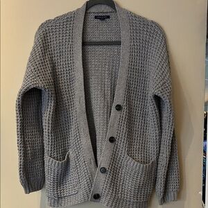 American Eagle Outfitters Gray Cardigan Sweater